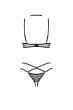 画像2: Donarella 3-pcs crotchless set｜ブラ＆クロッチレスタンガ＆チョーカー3点セット（ワイヤーあり・オープンバスト・レース・ダブルストラップ・ブラック） | Obsessive 高級Sexyランジェリー【即日発送・サイズ交換NG・メール便対象】輸入下着・ランジェリー   (2)