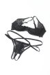 画像9: Donarella 3-pcs crotchless set｜ブラ＆クロッチレスタンガ＆チョーカー3点セット（ワイヤーあり・オープンバスト・レース・ダブルストラップ・ブラック） | Obsessive 高級Sexyランジェリー【即日発送・サイズ交換NG・メール便対象】輸入下着・ランジェリー   (9)