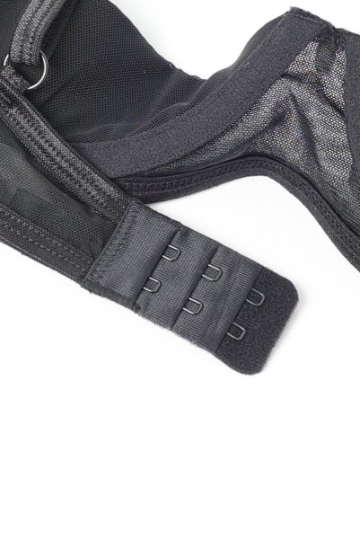 画像14: Donarella 3-pcs crotchless set｜ブラ＆クロッチレスタンガ＆チョーカー3点セット（ワイヤーあり・オープンバスト・レース・ダブルストラップ・ブラック） | Obsessive 高級Sexyランジェリー【即日発送・サイズ交換NG・メール便対象】輸入下着・ランジェリー   (14)