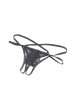 画像16: Donarella 3-pcs crotchless set｜ブラ＆クロッチレスタンガ＆チョーカー3点セット（ワイヤーあり・オープンバスト・レース・ダブルストラップ・ブラック） | Obsessive 高級Sexyランジェリー【即日発送・サイズ交換NG・メール便対象】輸入下着・ランジェリー   (16)