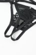 画像18: Donarella 3-pcs crotchless set｜ブラ＆クロッチレスタンガ＆チョーカー3点セット（ワイヤーあり・オープンバスト・レース・ダブルストラップ・ブラック） | Obsessive 高級Sexyランジェリー【即日発送・サイズ交換NG・メール便対象】輸入下着・ランジェリー   (18)