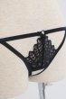 画像26: Donarella 3-pcs crotchless set｜ブラ＆クロッチレスタンガ＆チョーカー3点セット（ワイヤーあり・オープンバスト・レース・ダブルストラップ・ブラック） | Obsessive 高級Sexyランジェリー【即日発送・サイズ交換NG・メール便対象】輸入下着・ランジェリー   (26)