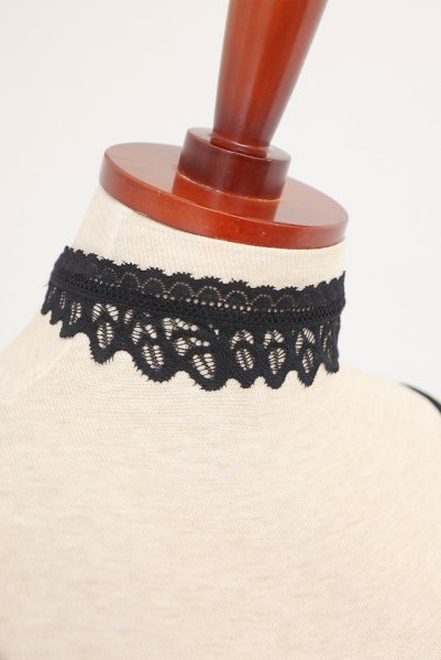 画像27: Donarella 3-pcs crotchless set｜ブラ＆クロッチレスタンガ＆チョーカー3点セット（ワイヤーあり・オープンバスト・レース・ダブルストラップ・ブラック） | Obsessive 高級Sexyランジェリー【即日発送・サイズ交換NG・メール便対象】輸入下着・ランジェリー   (27)