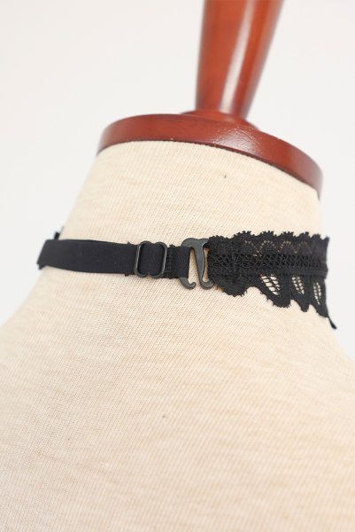 画像28: Donarella 3-pcs crotchless set｜ブラ＆クロッチレスタンガ＆チョーカー3点セット（ワイヤーあり・オープンバスト・レース・ダブルストラップ・ブラック） | Obsessive 高級Sexyランジェリー【即日発送・サイズ交換NG・メール便対象】輸入下着・ランジェリー   (28)