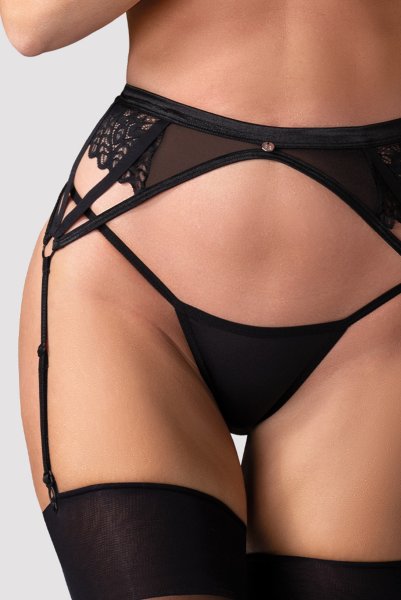 画像5: Donarella garter belt | ガーターベルト（レース・ブラック)  | 高級Sexyランジェリー Obsessive【即日発送・サイズ交換OK・メール便対象】輸入下着・ランジェリー   (5)