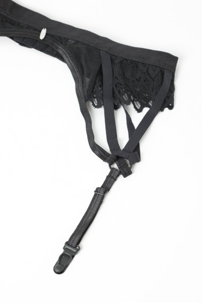 画像12: Donarella garter belt | ガーターベルト（レース・ブラック)  | 高級Sexyランジェリー Obsessive【即日発送・サイズ交換OK・メール便対象】輸入下着・ランジェリー   (12)