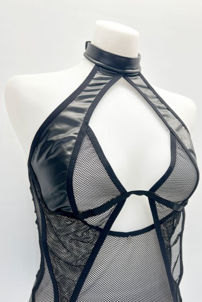 画像22: Dominna crotchess teddy | クロッチレステディ（ワイヤーなし・ボンテージ・フェイクレザー・ブラック）  | Obsessive 高級Sexyランジェリー【即日発送・サイズ交換NG・メール便対象】輸入下着・ランジェリー    (22)