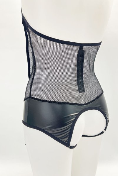 画像26: Dominna crotchess teddy | クロッチレステディ（ワイヤーなし・ボンテージ・フェイクレザー・ブラック）  | Obsessive 高級Sexyランジェリー【即日発送・サイズ交換NG・メール便対象】輸入下着・ランジェリー    (26)