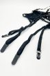 画像15: Dominna corset| ガーターベルト付きコルセット＆クロッチレスタンガ2点セット（ワイヤーあり・ボンテージ・フェイクレザー・ブラック）   | 高級Sexyランジェリー Obsessive【即日発送・サイズ交換NG・メール便対象】輸入下着・ランジェリー   (15)