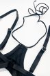 画像17: Dominna corset| ガーターベルト付きコルセット＆クロッチレスタンガ2点セット（ワイヤーあり・ボンテージ・フェイクレザー・ブラック）   | 高級Sexyランジェリー Obsessive【即日発送・サイズ交換NG・メール便対象】輸入下着・ランジェリー   (17)
