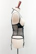 画像23: Dominna corset| ガーターベルト付きコルセット＆クロッチレスタンガ2点セット（ワイヤーあり・ボンテージ・フェイクレザー・ブラック）   | 高級Sexyランジェリー Obsessive【即日発送・サイズ交換NG・メール便対象】輸入下着・ランジェリー   (23)