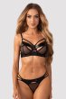 画像3: Dominna 2-pcs set｜ブラ＆タンガ2点セット（ワイヤーあり・ボンテージ・フェイクレザー・ブラック） | Obsessive 高級Sexyランジェリー【即日発送・サイズ交換NG・メール便対象】輸入下着・ランジェリー   (3)