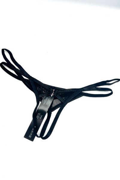 画像17: Euridia 2-pcs crotchless set｜ブラ＆クロッチレスタンガ2点セット（ワイヤーあり・ブラック） | Obsessive 高級Sexyランジェリー【即日発送・サイズ交換NG・メール便対象】輸入下着・ランジェリー   (17)