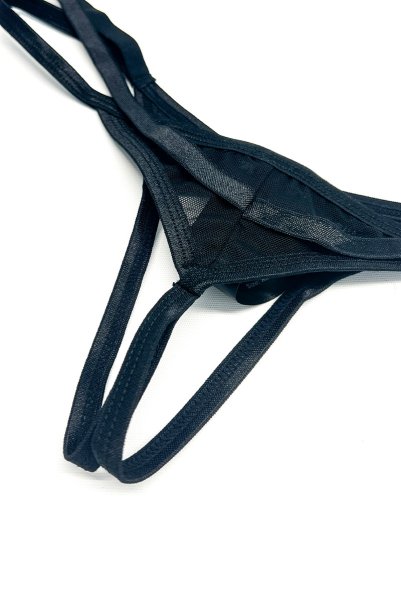 画像20: Euridia 2-pcs crotchless set｜ブラ＆クロッチレスタンガ2点セット（ワイヤーあり・ブラック） | Obsessive 高級Sexyランジェリー【即日発送・サイズ交換NG・メール便対象】輸入下着・ランジェリー   (20)