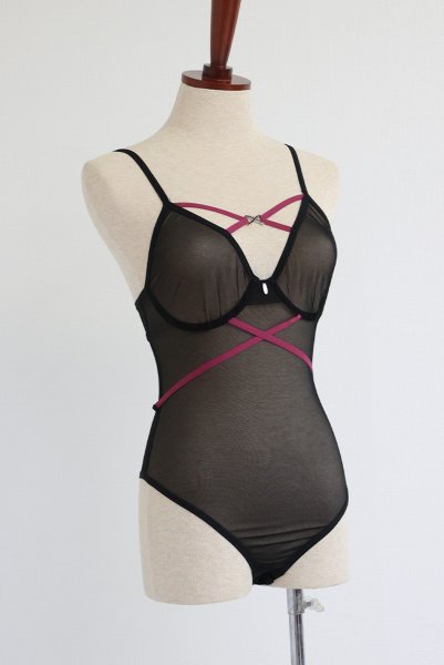 画像17: Novenes  teddy | テディ(ワイヤーあり・シースルー・ブラック)  | Obsessive 高級Sexyランジェリー【即日発送・サイズ交換NG・メール便対象】輸入下着・ランジェリー    (17)