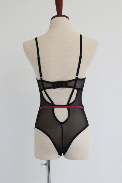 画像18: Novenes  teddy | テディ(ワイヤーあり・シースルー・ブラック)  | Obsessive 高級Sexyランジェリー【即日発送・サイズ交換NG・メール便対象】輸入下着・ランジェリー    (18)