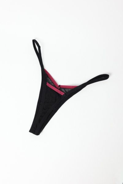 画像15: Novenes 3-pcs set|ブラ&ガーターベルト&タンガ3点セット(ワイヤーあり・シースルー・ブラック) | Obsessive 高級Sexyランジェリー【即日発送・サイズ交換NG・メール便対象】輸入下着・ランジェリー   (15)