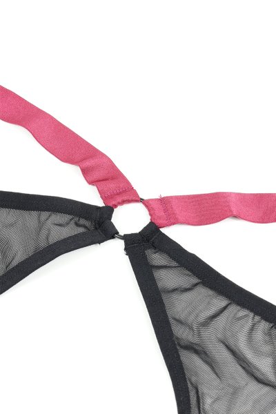 画像19: Novenes 3-pcs set|ブラ&ガーターベルト&タンガ3点セット(ワイヤーあり・シースルー・ブラック) | Obsessive 高級Sexyランジェリー【即日発送・サイズ交換NG・メール便対象】輸入下着・ランジェリー   (19)