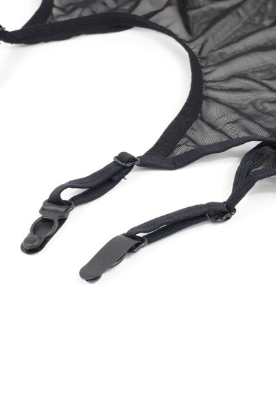 画像12: Novenes corset| ガーターベルト付きコルセット&タンガ2点セット(ワイヤーあり・ブラック)   | 高級Sexyランジェリー Obsessive【即日発送・サイズ交換NG・メール便対象】輸入下着・ランジェリー   (12)