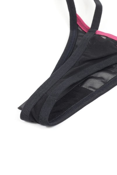 画像15: Novenes corset| ガーターベルト付きコルセット&タンガ2点セット(ワイヤーあり・ブラック)   | 高級Sexyランジェリー Obsessive【即日発送・サイズ交換NG・メール便対象】輸入下着・ランジェリー   (15)