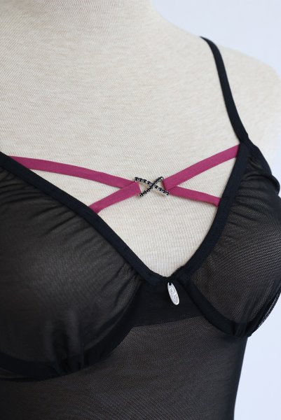 画像19: Novenes corset| ガーターベルト付きコルセット&タンガ2点セット(ワイヤーあり・ブラック)   | 高級Sexyランジェリー Obsessive【即日発送・サイズ交換NG・メール便対象】輸入下着・ランジェリー   (19)