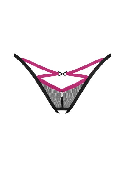 画像1: Novenes crl-thong |クロッチレスタンガ（オープンクロッチ・シースルー・ブラック） | Obsessive 高級Sexyランジェリー【即日発送・サイズ交換NG・メール便対象】輸入下着・ランジェリー   (1)