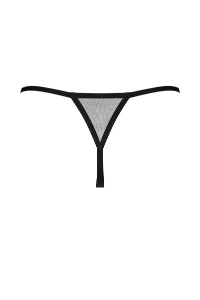 画像2: Novenes crl-thong |クロッチレスタンガ(オープンクロッチ・シースルー・ブラック) | Obsessive 高級Sexyランジェリー【即日発送・サイズ交換NG・メール便対象】輸入下着・ランジェリー   (2)