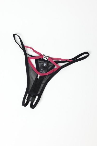 画像7: Novenes crl-thong |クロッチレスタンガ(オープンクロッチ・シースルー・ブラック) | Obsessive 高級Sexyランジェリー【即日発送・サイズ交換NG・メール便対象】輸入下着・ランジェリー   (7)