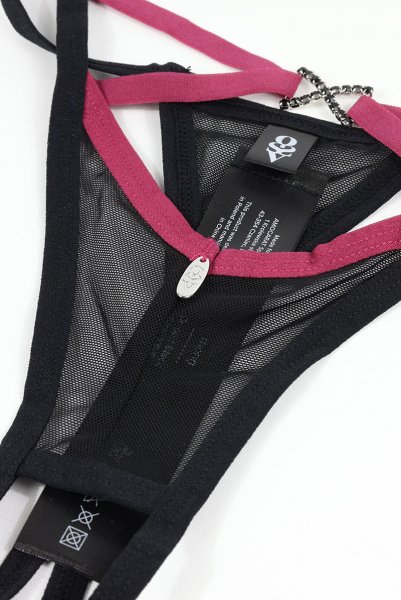 画像9: Novenes crl-thong |クロッチレスタンガ(オープンクロッチ・シースルー・ブラック) | Obsessive 高級Sexyランジェリー【即日発送・サイズ交換NG・メール便対象】輸入下着・ランジェリー   (9)