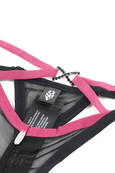 画像10: Novenes crl-thong |クロッチレスタンガ(オープンクロッチ・シースルー・ブラック) | Obsessive 高級Sexyランジェリー【即日発送・サイズ交換NG・メール便対象】輸入下着・ランジェリー   (10)