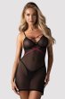 画像3: Novenes chemise  |スリップドレス＆タンガ（ワイヤーあり・シースルー・ブラック） | Obsessive 高級Sexyランジェリー【即日発送・サイズ交換NG・メール便対象】輸入下着・ランジェリー   (3)