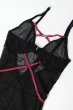 画像9: Novenes chemise  |スリップドレス＆タンガ（ワイヤーあり・シースルー・ブラック） | Obsessive 高級Sexyランジェリー【即日発送・サイズ交換NG・メール便対象】輸入下着・ランジェリー   (9)