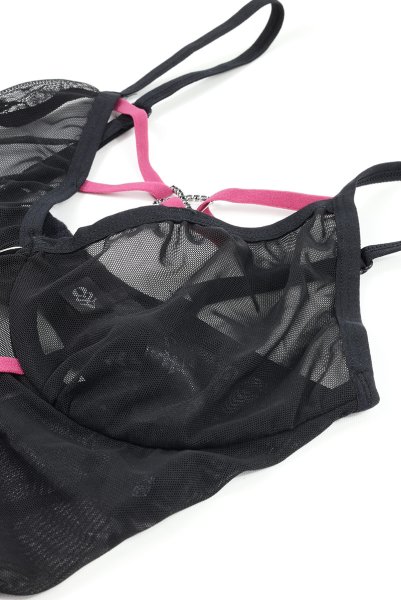 画像11: Novenes chemise  |スリップドレス&タンガ(ワイヤーあり・シースルー・ブラック) | Obsessive 高級Sexyランジェリー【即日発送・サイズ交換NG・メール便対象】輸入下着・ランジェリー   (11)