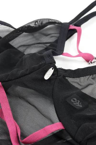 画像13: Novenes chemise  |スリップドレス&タンガ(ワイヤーあり・シースルー・ブラック) | Obsessive 高級Sexyランジェリー【即日発送・サイズ交換NG・メール便対象】輸入下着・ランジェリー   (13)