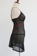画像20: Novenes chemise  |スリップドレス＆タンガ（ワイヤーあり・シースルー・ブラック） | Obsessive 高級Sexyランジェリー【即日発送・サイズ交換NG・メール便対象】輸入下着・ランジェリー   (20)