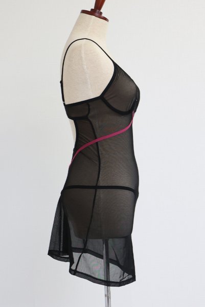 画像20: Novenes chemise  |スリップドレス&タンガ(ワイヤーあり・シースルー・ブラック) | Obsessive 高級Sexyランジェリー【即日発送・サイズ交換NG・メール便対象】輸入下着・ランジェリー   (20)
