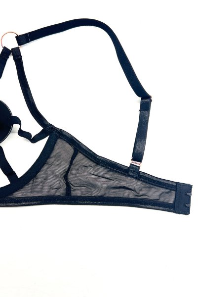 画像15: Euridia 2-pcs set｜ブラ＆パンティ2点セット（ワイヤーあり・ブラック） | Obsessive 高級Sexyランジェリー【即日発送・サイズ交換NG・メール便対象】輸入下着・ランジェリー   (15)