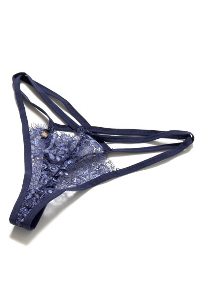 画像19: Flowlace set | ブラレット＆タンガセット・ノンパテッドブラ・グラマーさん向け・Tバック・ブルー   | 高級Sexyランジェリー Obsessive (19)