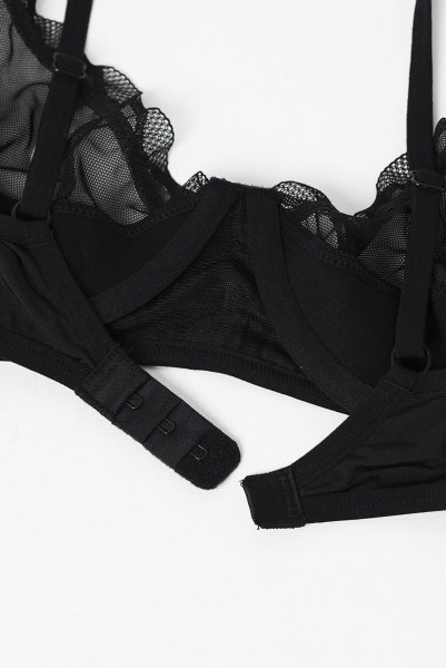 画像13: Stelisa 2-pcs set | ブラ&ショーツ 2点セット(ワイヤーあり・シースルー・レース・ブラック)| Obsessive 高級Sexyランジェリー【即日発送・サイズ交換NG】※メール便対象商品※輸入下着・ランジェリー   (13)