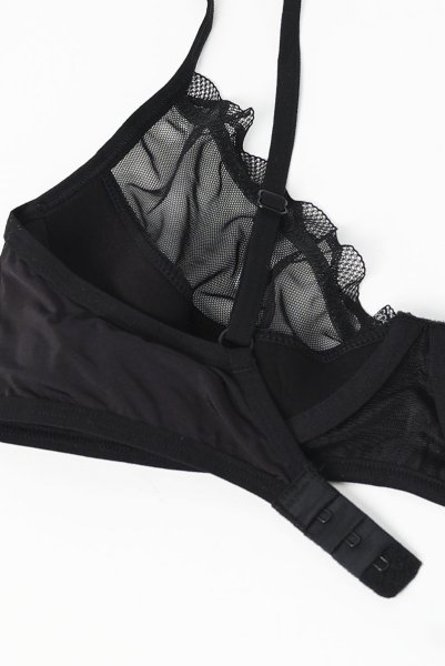 画像15: Stelisa 2-pcs set | ブラ&ショーツ 2点セット(ワイヤーあり・シースルー・レース・ブラック)| Obsessive 高級Sexyランジェリー【即日発送・サイズ交換NG】※メール便対象商品※輸入下着・ランジェリー   (15)