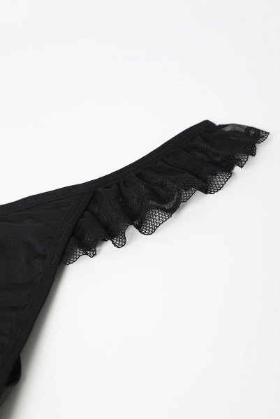 画像19: Stelisa 2-pcs set | ブラ&ショーツ 2点セット(ワイヤーあり・シースルー・レース・ブラック)| Obsessive 高級Sexyランジェリー【即日発送・サイズ交換NG】※メール便対象商品※輸入下着・ランジェリー   (19)