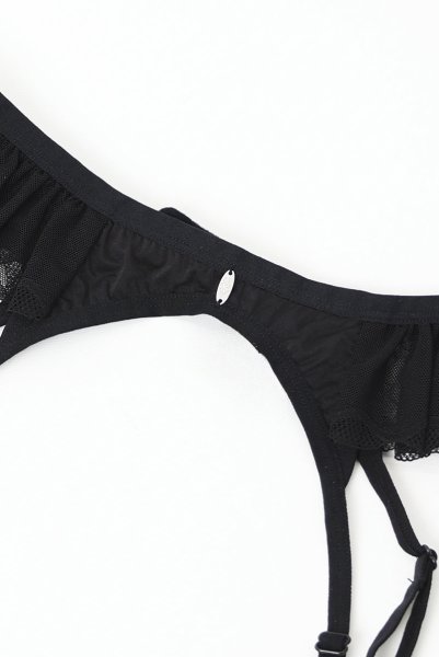 画像9: Stelisa garter | ガーターベルト(シースルー・レース・ブラック)  | Obsessive 高級Sexyランジェリー 【即日発送・サイズ交換NG】※メール便対象※輸入下着・ランジェリー   (9)