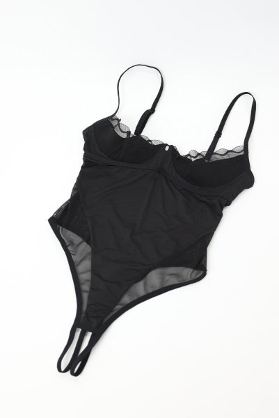 画像9: Stelisa crotchless teddy | テディ(ワイヤーあり・シースルー・レース・オープンクロッチ・ブラック)  | Obsessive 高級Sexyランジェリー【即日発送・サイズ交換NG】輸入下着・ランジェリー    (9)