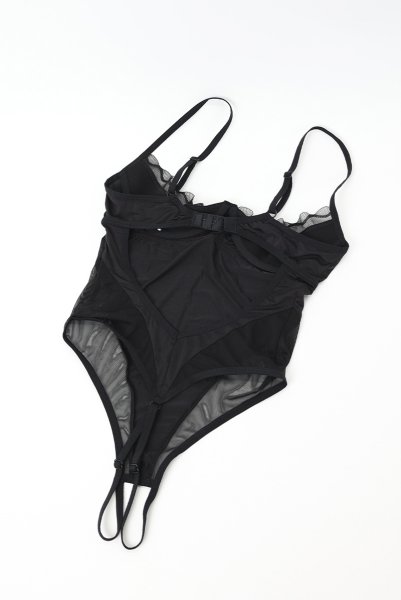 画像10: Stelisa crotchless teddy | テディ(ワイヤーあり・シースルー・レース・オープンクロッチ・ブラック)  | Obsessive 高級Sexyランジェリー【即日発送・サイズ交換NG】輸入下着・ランジェリー    (10)
