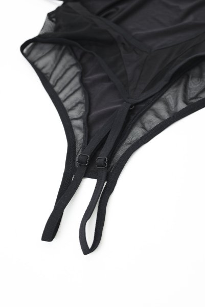 画像14: Stelisa crotchless teddy | テディ(ワイヤーあり・シースルー・レース・オープンクロッチ・ブラック)  | Obsessive 高級Sexyランジェリー【即日発送・サイズ交換NG】輸入下着・ランジェリー    (14)