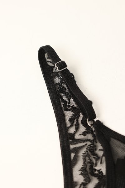 画像14: Arrowel BK crl-thong |クロッチレスタンガ（オープンクロッチ・レース・シースルー・ブラック） | Obsessive 高級Sexyランジェリー【即日発送・サイズ交換NG・メール便対象】輸入下着・ランジェリー   (14)