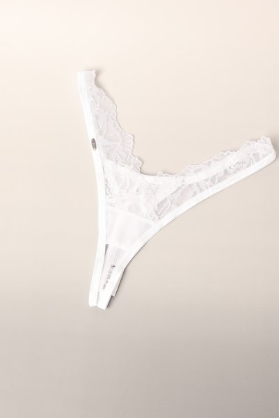 画像10: Arrowel WH crl-thong |クロッチレスタンガ（オープンクロッチ・レース・シースルー・ホワイト） | Obsessive 高級Sexyランジェリー【即日発送・サイズ交換NG・メール便対象】輸入下着・ランジェリー   (10)