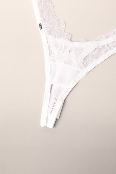 画像12: Arrowel WH crl-thong |クロッチレスタンガ（オープンクロッチ・レース・シースルー・ホワイト） | Obsessive 高級Sexyランジェリー【即日発送・サイズ交換NG・メール便対象】輸入下着・ランジェリー   (12)