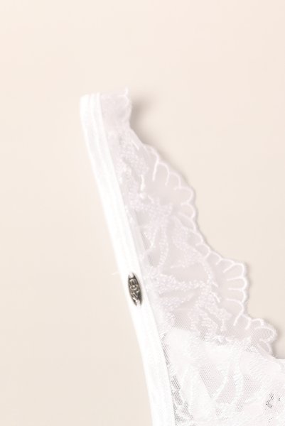 画像14: Arrowel WH crl-thong |クロッチレスタンガ（オープンクロッチ・レース・シースルー・ホワイト） | Obsessive 高級Sexyランジェリー【即日発送・サイズ交換NG・メール便対象】輸入下着・ランジェリー   (14)