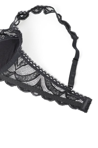 画像14: Lecille 3-pcs crotchless set  ｜トップレスブラ＆ガーターベルト＆クロッチレスタンガ3点セット（ワイヤーあり・ビーズ・ブラック） | Obsessive 高級Sexyランジェリー【即日発送・サイズ交換NG・メール便対象】輸入下着・ランジェリー   (14)